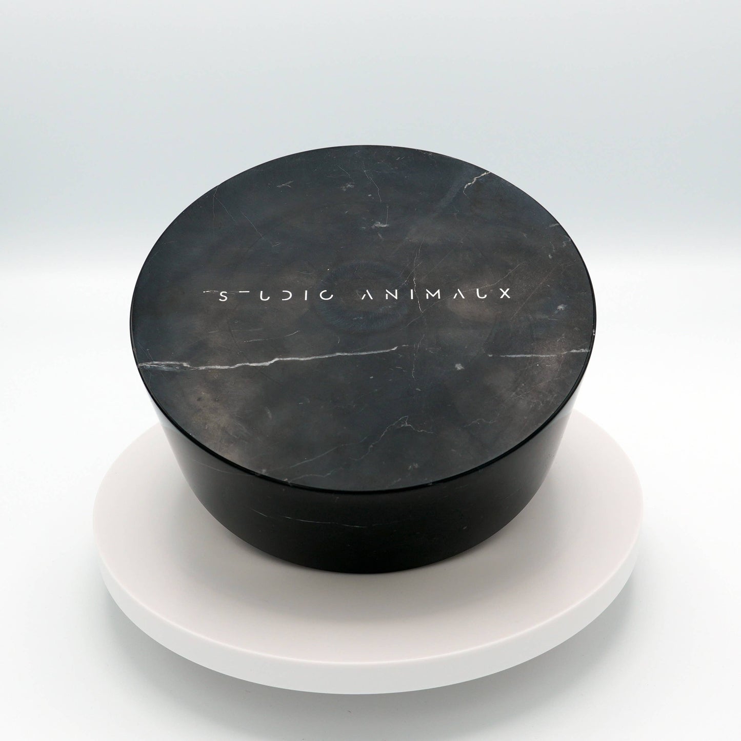 Hundenapf Marmor Nero Marquina schwarz kaufen Schweiz – Studio Neva
