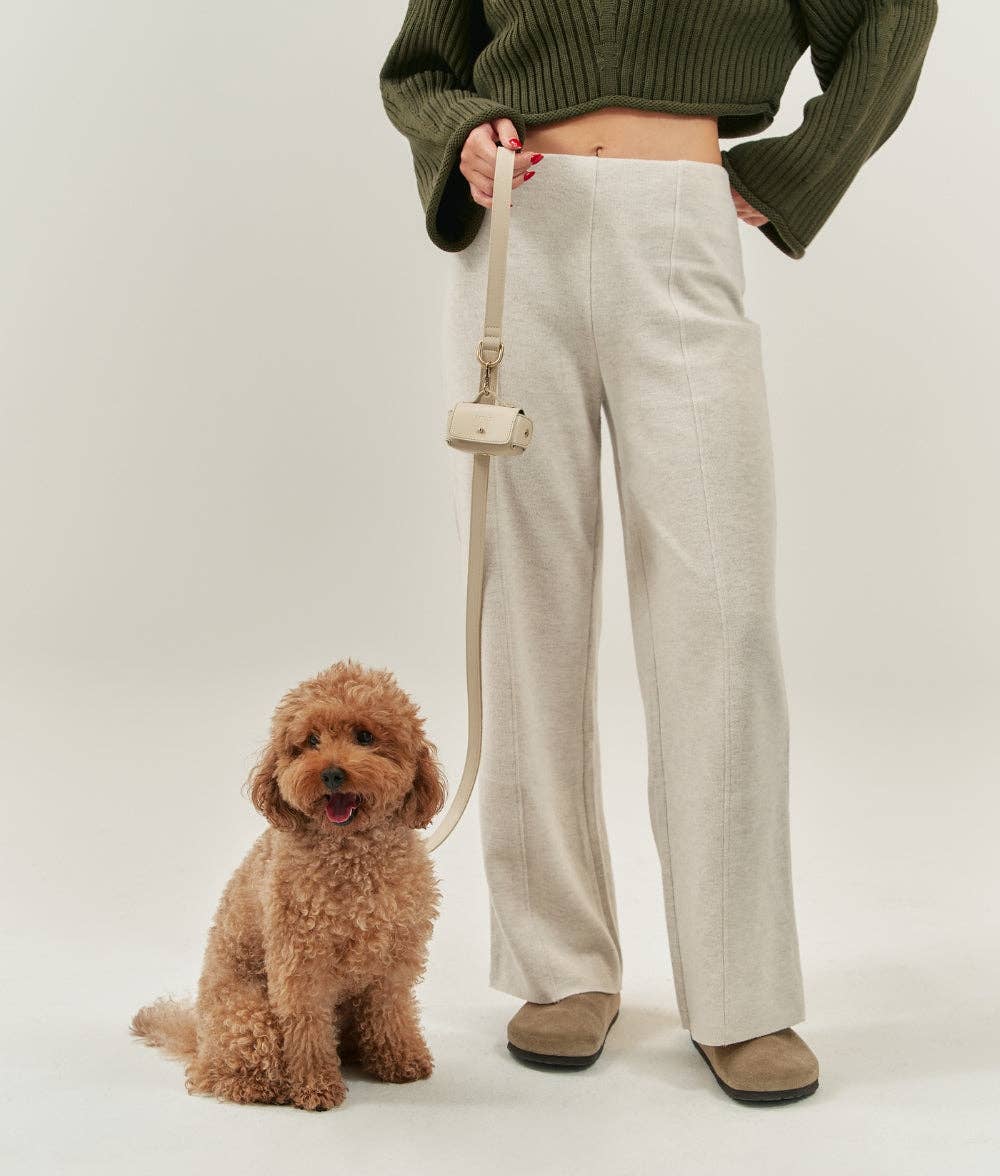 Hund mit Hundeleine Jala Beige 1.4m – Studio Neva