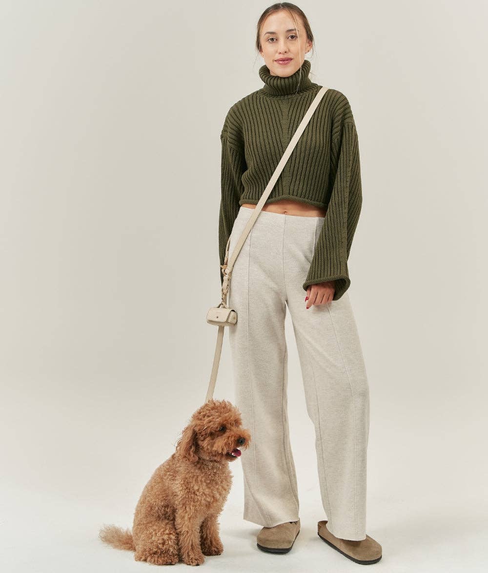 Hund mit verstellbarer Leine Jala Beige – Studio Neva