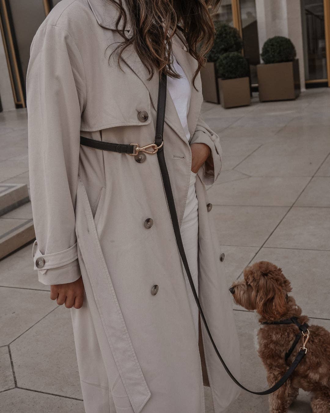 Hundeleine Hands-Free Loop Lead Chocolate – By Teddy