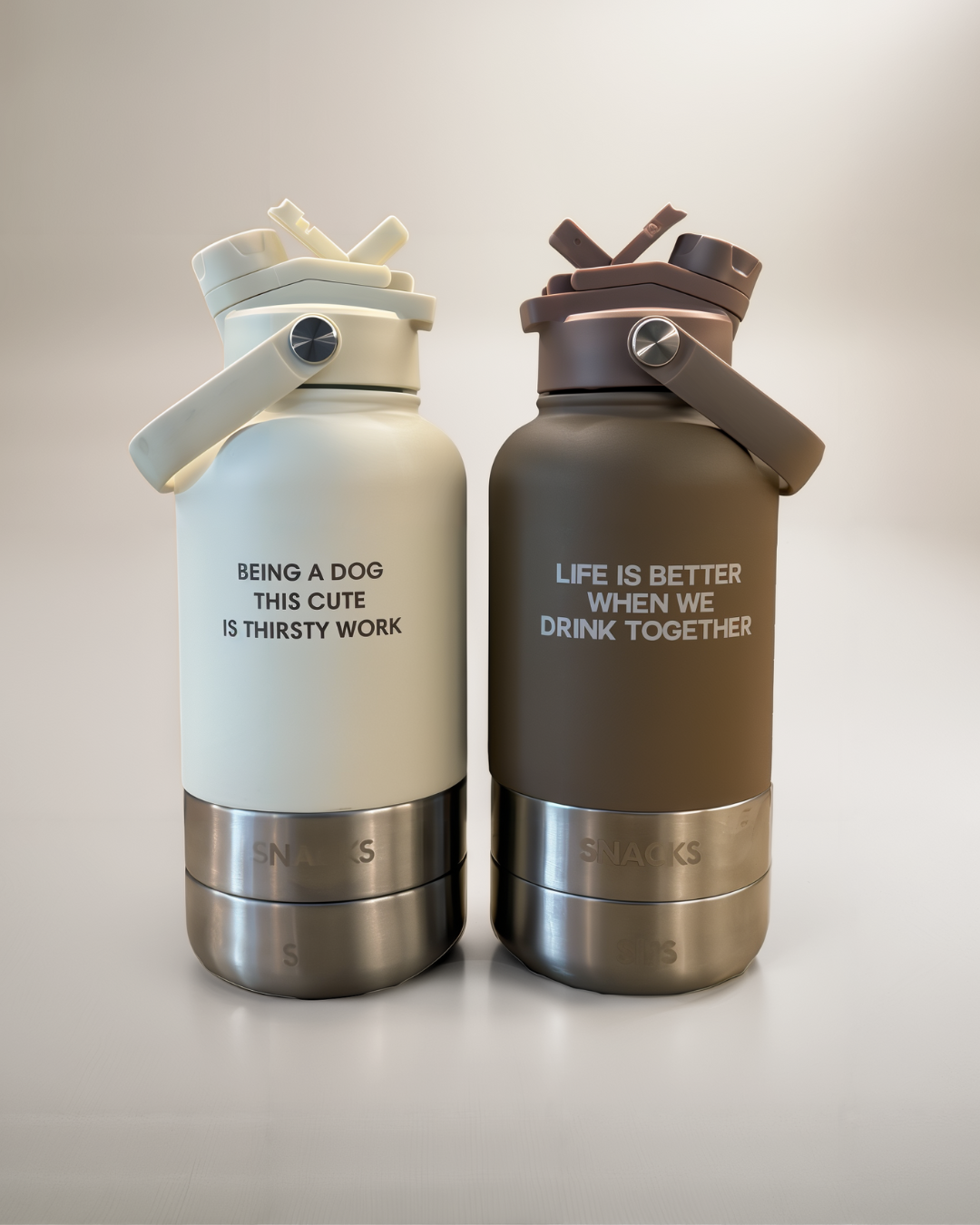 Reiseflasche Hund 3-in-1 Bowl Bottle – Trinkflasche mit Napf für Hunde, Studio Neva Schweiz

