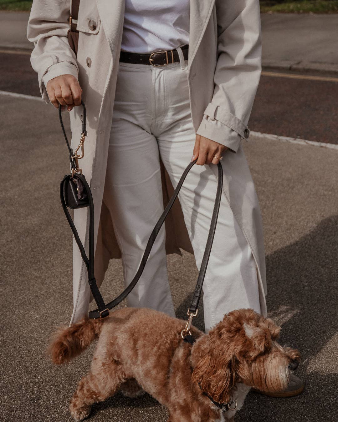 Hundeleine Hands-Free Loop Lead Chocolate – By Teddy